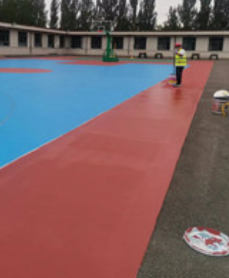 建阳旧篮球场地面改造翻新整改   